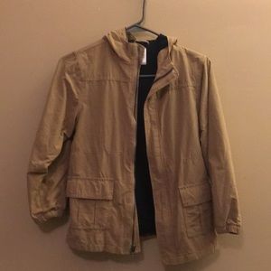 Unisex tan lightweight jacket